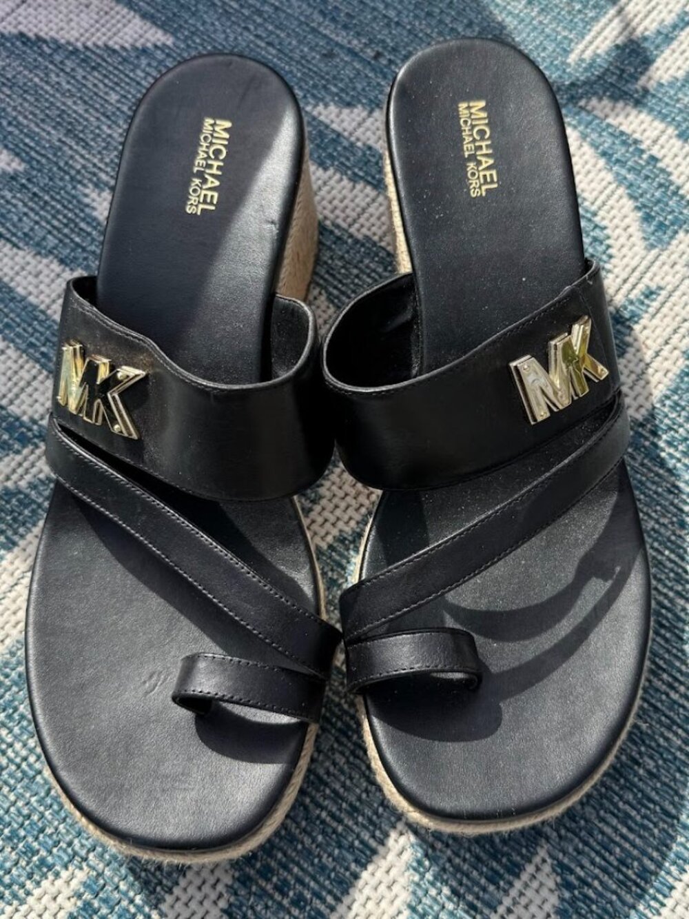 Michael Kors Sidney Espadrilles Size 9M Black